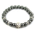 Hematite Crystal Skull Bracelet